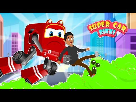 SuperCar Rikki Saving the City and Kids from a Terrifying GERM Attack!