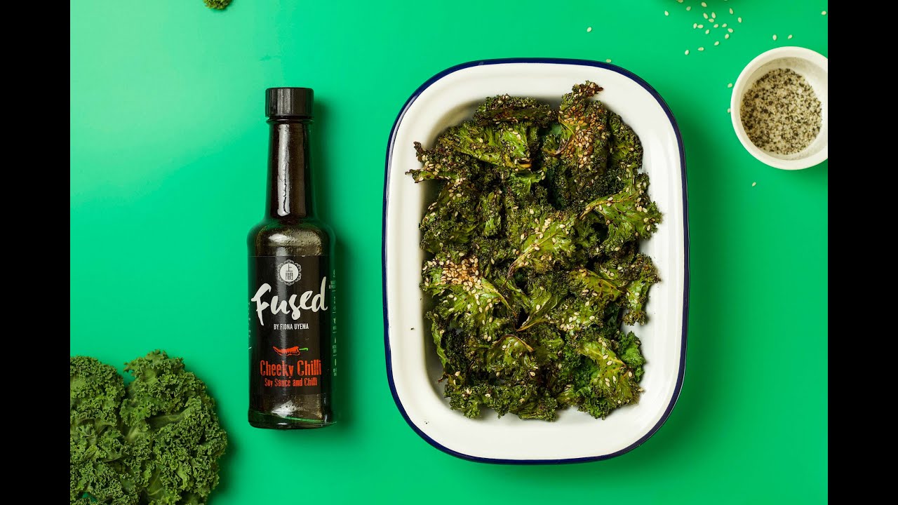 Chilli & Sesame Kale Crisps | Fused By Fiona Uyema