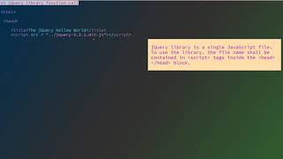 JQuery Tour_C1 - Overview and Hello World