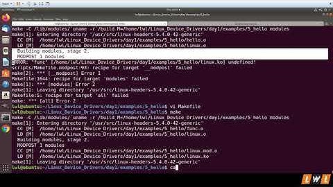 Example of Linux Kernel Module Span Across Multiple C