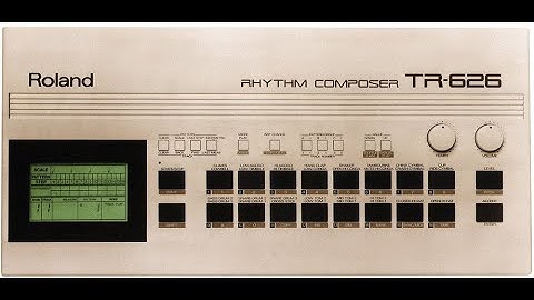 Roland TR 626 Rhythm Composer Drum Machine - Specs and Test - This is Not a Tutorial