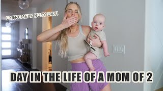 A VERY BUSY DAY AS A MOM OF 2! / workout routine, running errands + so much more