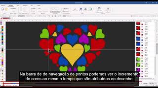 Como vetorizar e converter uma imagem em bordado no software Sierra - Embroidery Office 20 #artbor screenshot 5