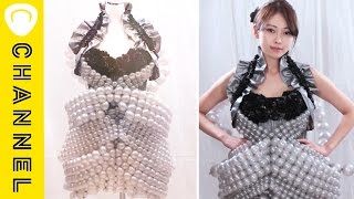 【職人技】このドレス、全て風船で出来ている？！常識を覆す芸術ファッション＊バルーンドレス＊バルーンアート＊ウェディングドレス