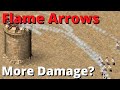 Do flame arrows deal more damage  stronghold crusader