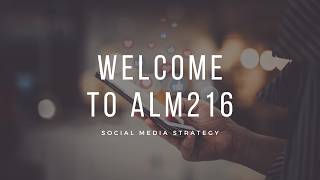Welcome to Social Media Strategy