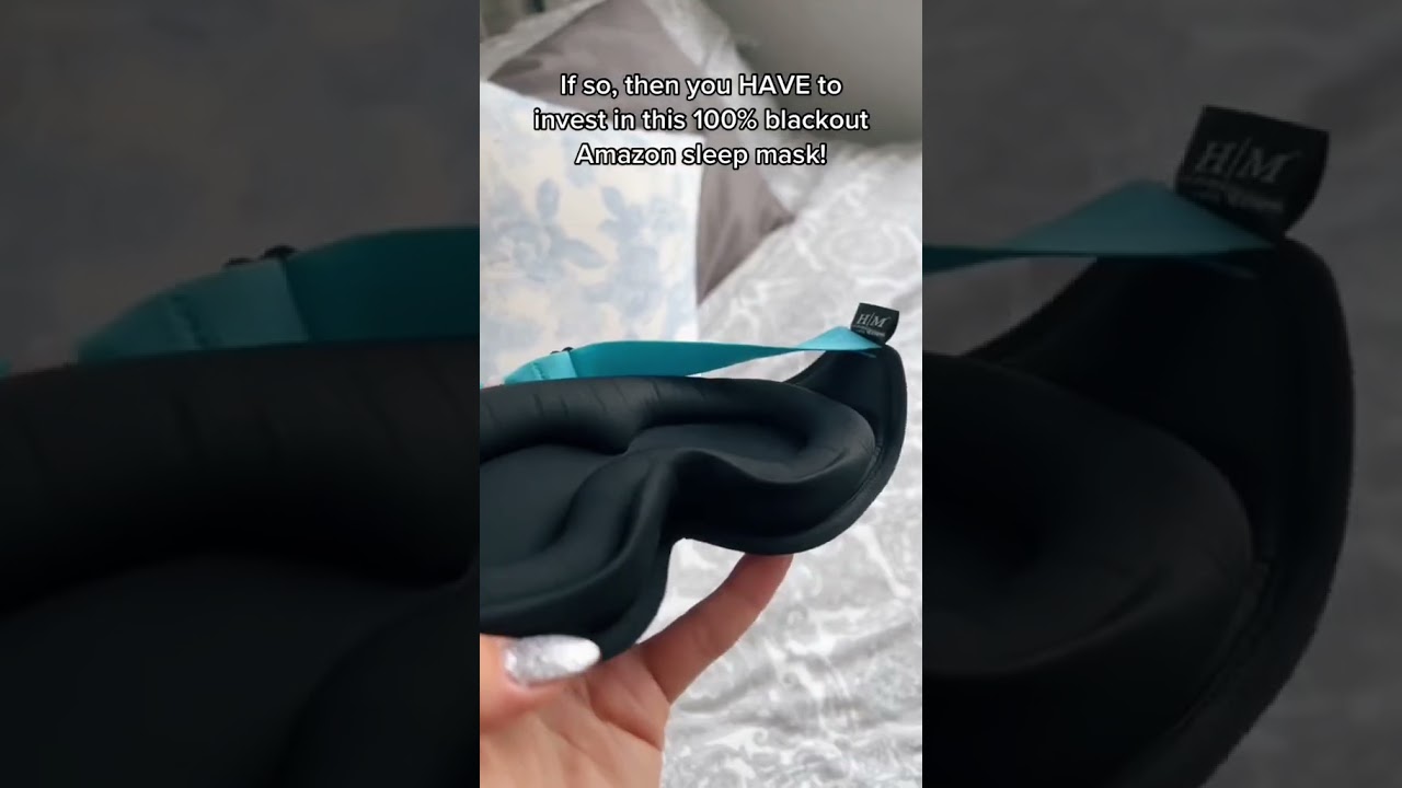 Struggle to Sleep? Try myhalos 100% Blackout Mask! 🌜🛌