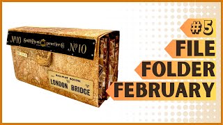 FILE FOLDER FEBRUARY #6 - TRAVEL CRAFT SUPPLIES AND EPHEMERA KIT - EASY TUTORIAL #diypapercraft