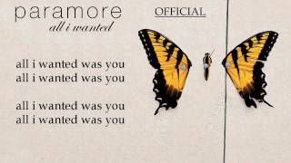 Video thumbnail of "Paramore - All I Wanted OFFICIAL [Karaoke/Instrumental]"