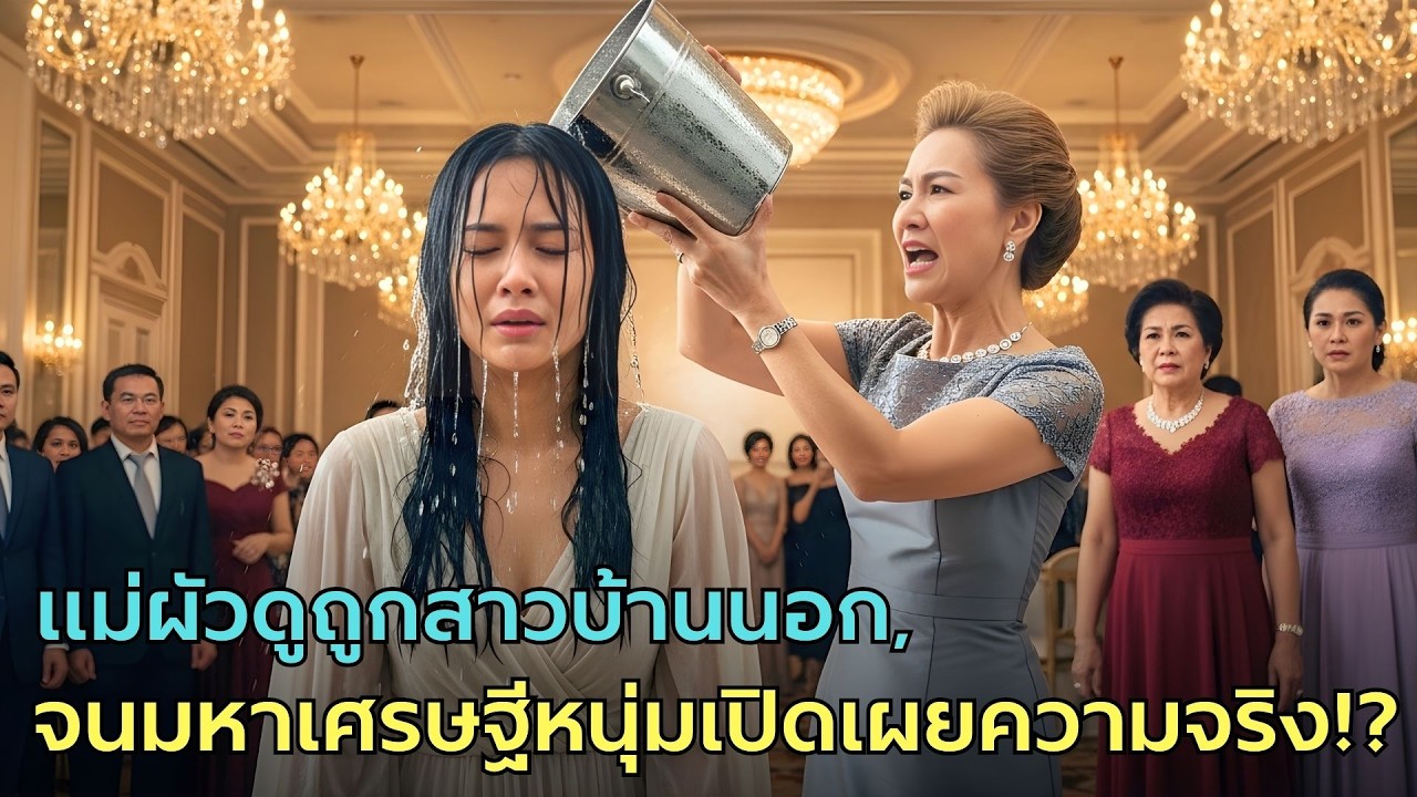 แม่สามีดูถูกสาวบ้านนอกกลางงานหรู — ก่อนช็อกเมื่อรู้ว่าเธอคือคนรักลับของลูกชายมหาเศรษฐี!