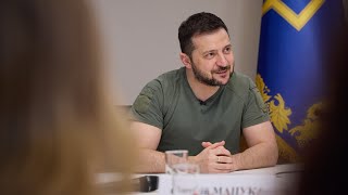 Спілкування Володимира Зеленського з представниками радіо та телебачення