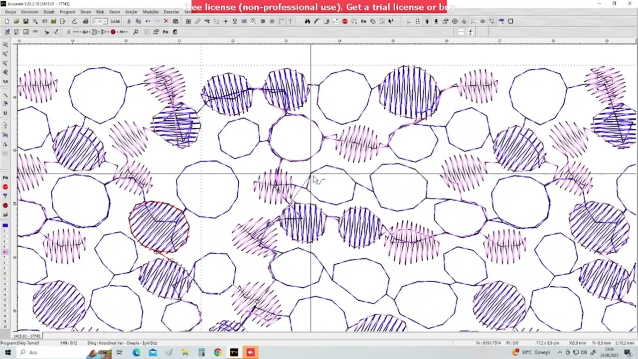 28. video Motif ekleme,renk sırası verme,manuel sıralama ve otomatik renk sıralaması.