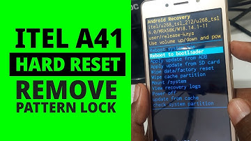 Itel A41 Hard Reset | Remove Pattern Lock