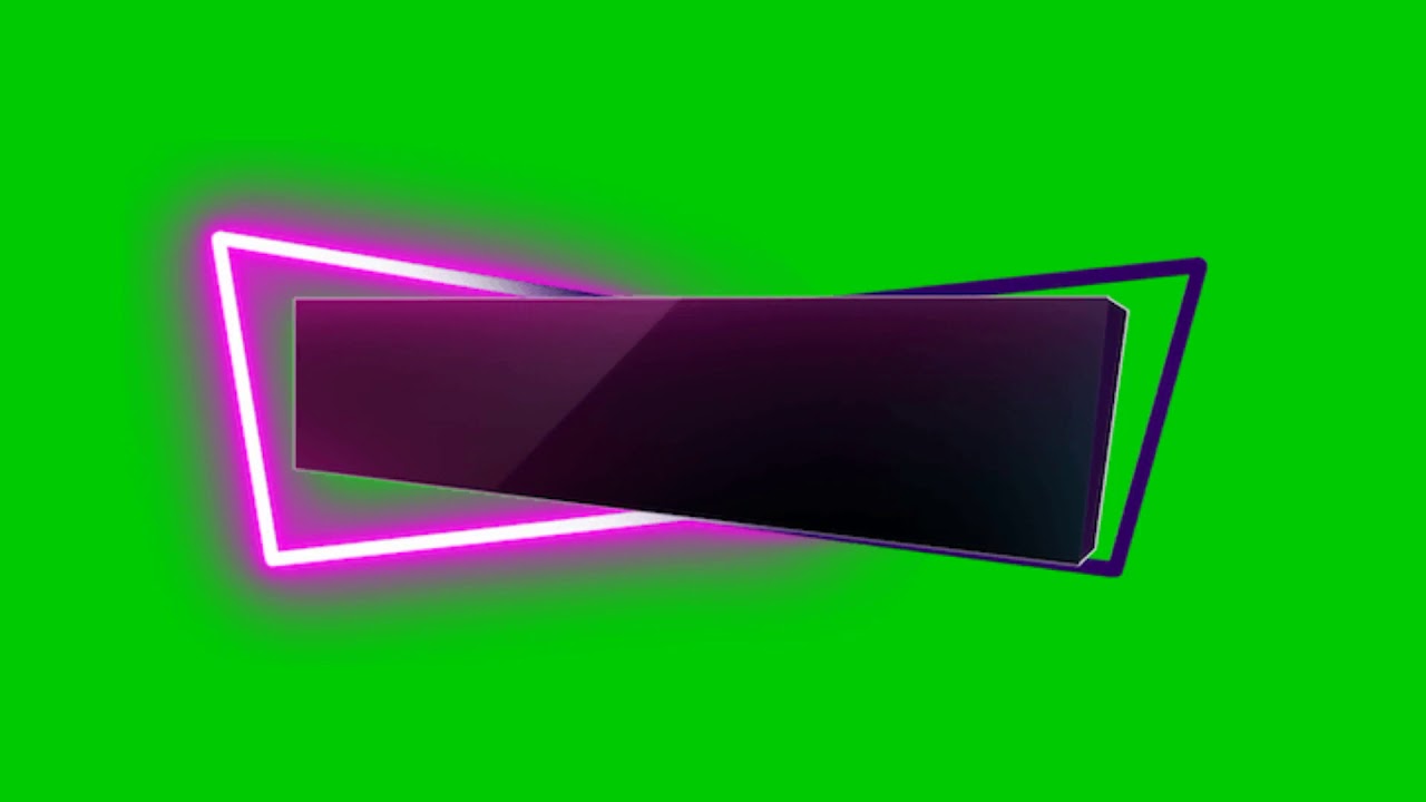 Neon lower third banner green screen free download no copyright