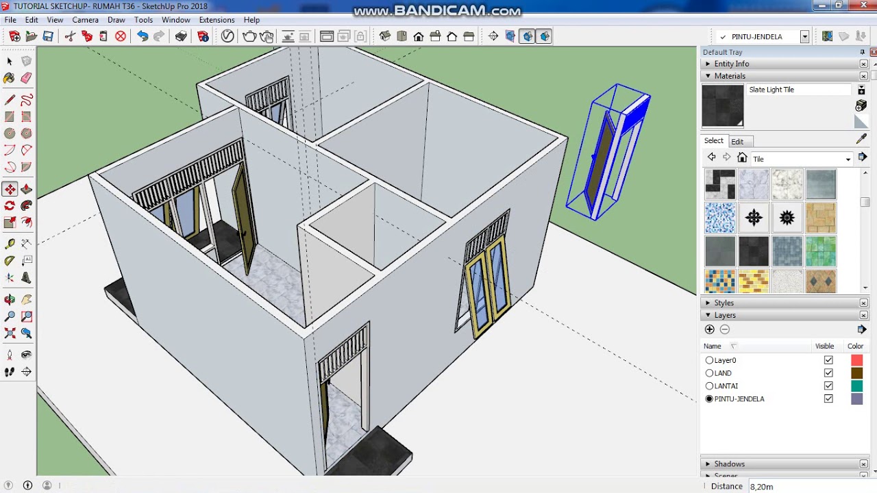 CONTOH TUTORIAL SKETCHUP  PEMULA MENDESAIN RUMAH  