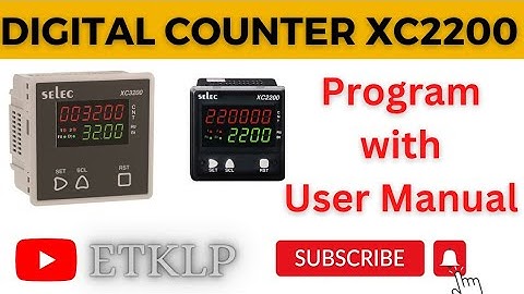 XC2200/XC3200 COUNTER PROGRAM MANUAL(हिंदी में)