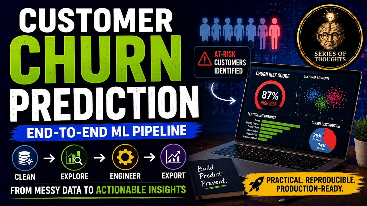 Customer Churn Prediction with Python | Build an End-to-End Machine Learning Pipeline