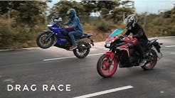 Yamaha R15 V3 Vs Cbr 150r Drag Race