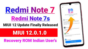 Redmi Note 7/7s MIUI 12.0.1.0 New Update | Redmi Note 7/7s MIUI 12 Recovery ROM Link | OTA LINK