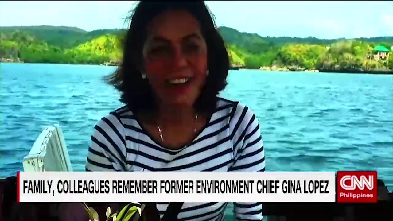 Family, colleagues remember former Environment Chief Gina Lopez
