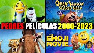 LA PEOR PELÍCULA ANIMADA de CADA AÑO (20002023)