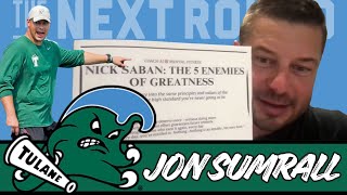 Tulane’s Jon Sumrall on the Green Wave’s Grit, Culture Building, and College Football Coaching Moves