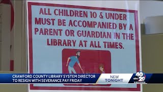 Crawford County library director gets severance pay in exchange for resignation