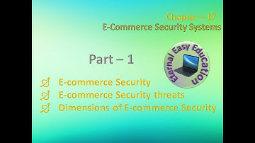 TN 12th CA chapter 17 E-commerce Security System (Part 1 threats, dimension of e-commerce security)