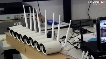 LS VISION 8CH 960 WIFI NVR Kits with 10" LCD Monitor