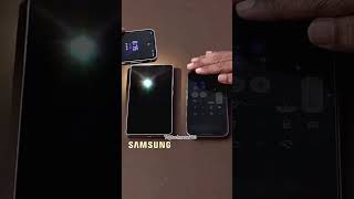 iphone vs Samsung,,, brightness test..!!#shorts#viralshort#foryou#youtubeshorts #phonk #phonkmusic