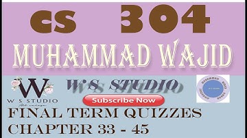 cs304 final term quizzes ~ cs304