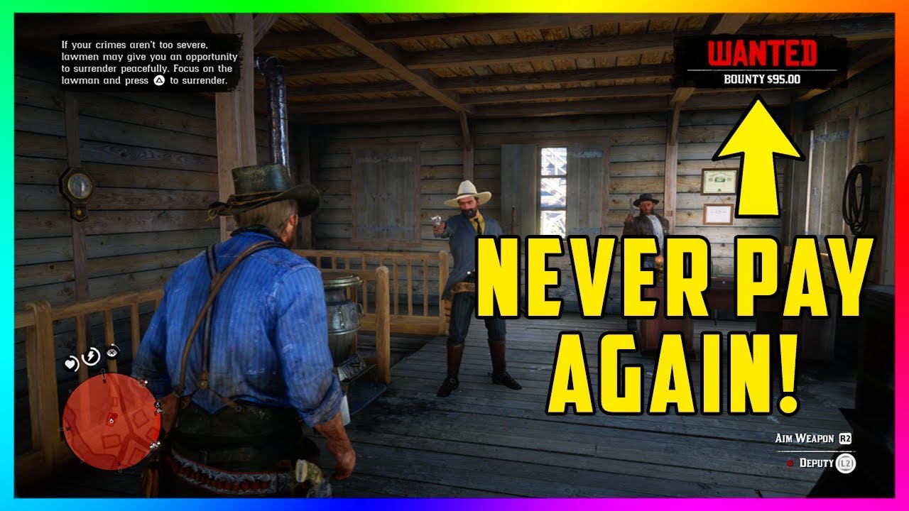 frynser Republik Mediate How To NEVER Pay For A Bounty Ever Again In Red Dead Redemption 2! - YouTube