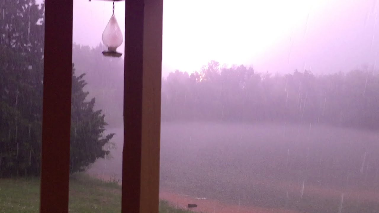 Amazing lightning behind our house! YouTube