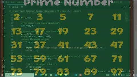 Mastering C: Printing Prime Numbers in a User-Defined Range!