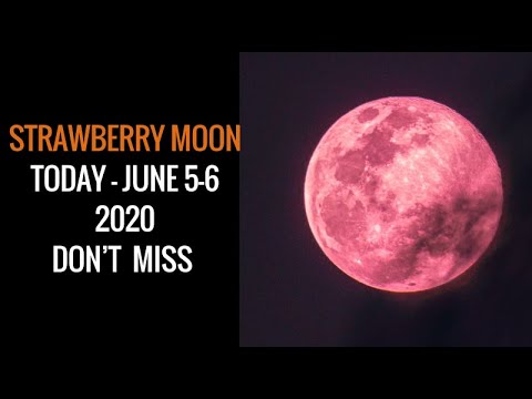 Strawberry Moon|Lunar Eclipse Today|June 5 - 6 |2020 - YouTube