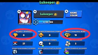 15 WINS IN CHAMPIONSHIP CHALLENGE WITH A 0 TROPHY ACCOUNT - Brawl Stars
