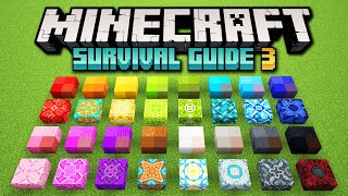 Concrete & Glazed Terracotta! ▫ Minecraft Survival Guide S3 ▫ Tutorial Let's Play [Ep.68]
