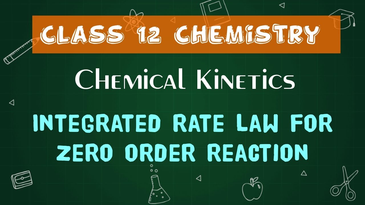 Integrated rate law for Zero order reaction | Chemical Kinetics | 12th ...
