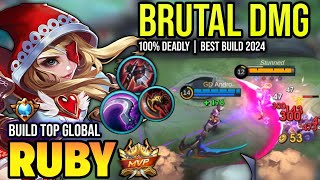 RUBY BEST BUILD 2024 | BUILD TOP GLOBAL RUBY GAMEPLAY | MOBILE LEGENDS✓