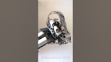 LEGO robot draws MONA LISA #shorts