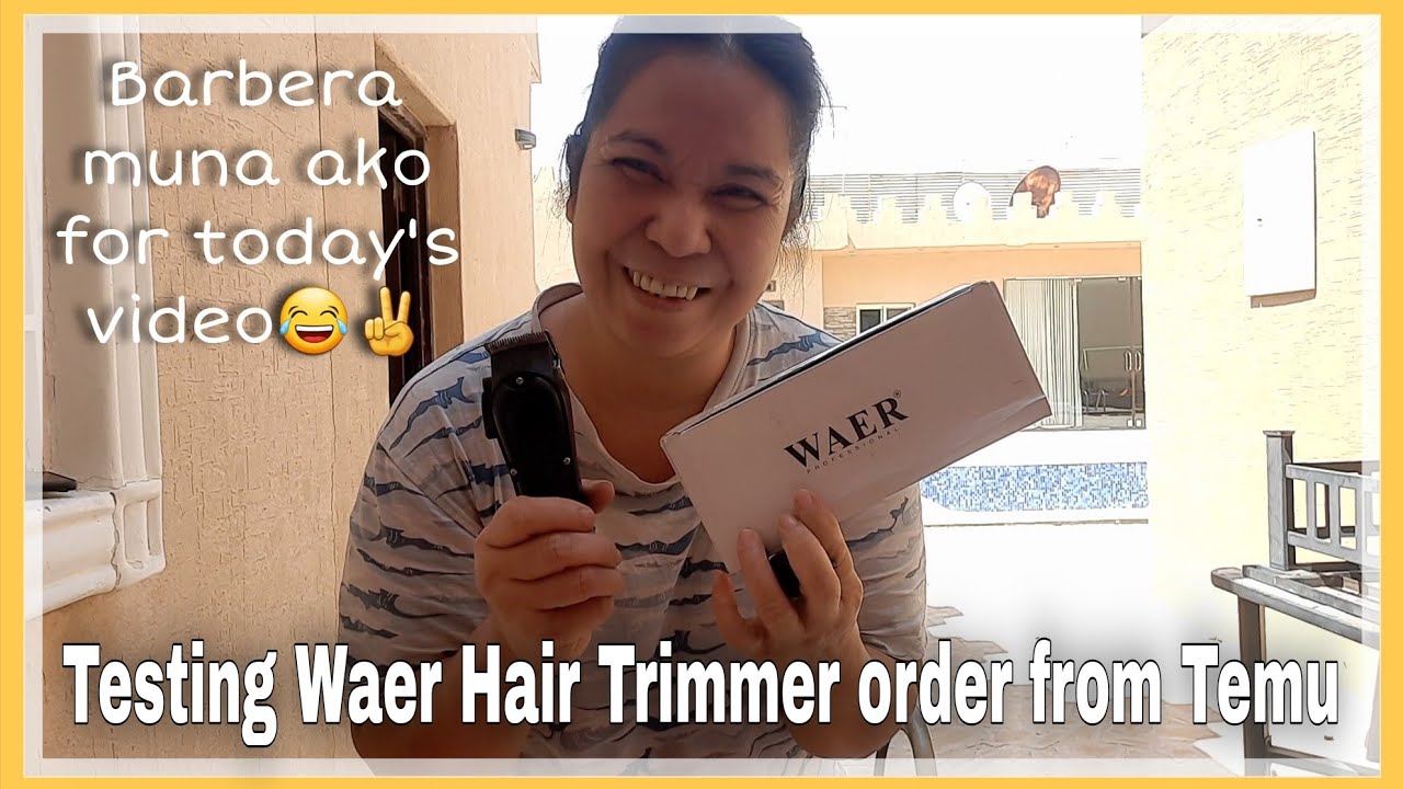 HAIRCUT TIME WITH MY HUBBY TESTING MY HAIR TRIMMER ORDER FROM TEMU
