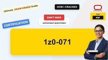 Master Oracle Database 12c SQL Certification Exam in Just 7 Days: Proven Strategies Revealed!