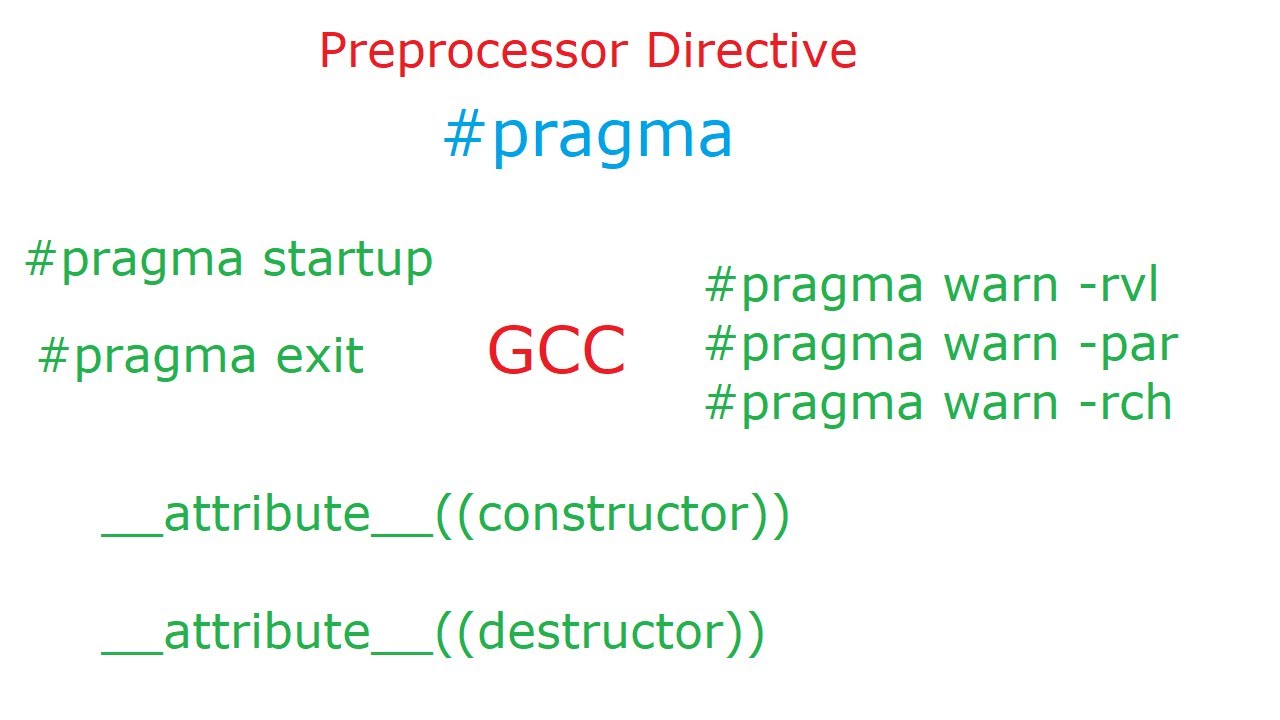 #Pragma Preprocessor Directive: C Program