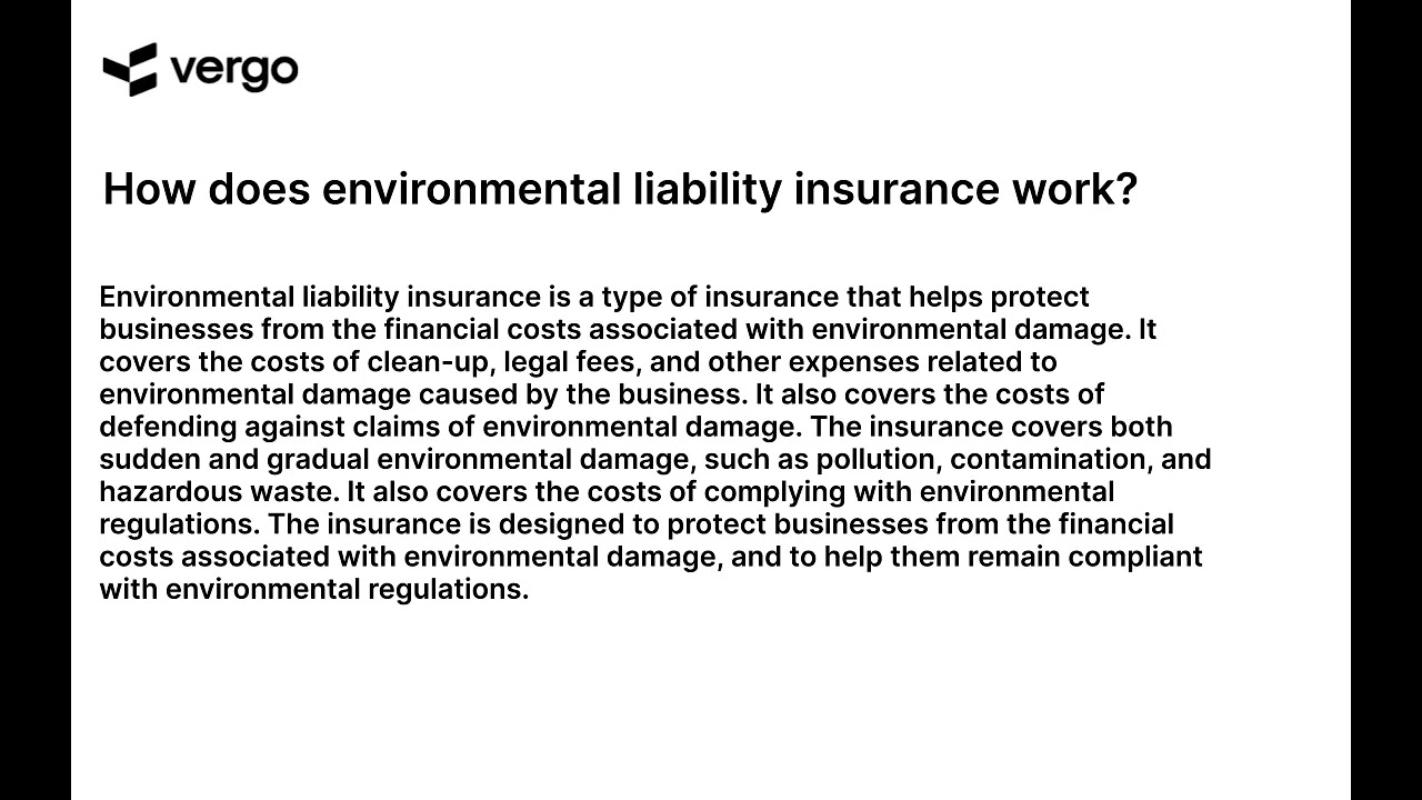 Understanding Environmental Liability Insurance
