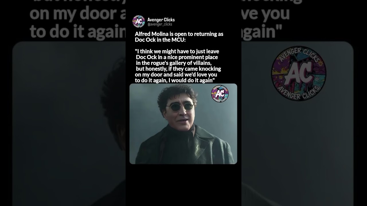 Alfred Molina is officially ready to return as Doc Ock! 🐙🎬 #Marvel #SpiderMan #DocOck #MCU