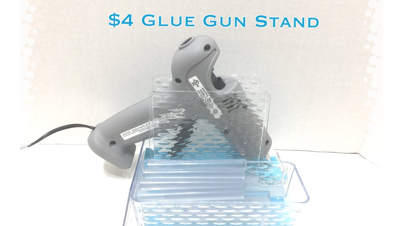 DIY hot glue gun holder