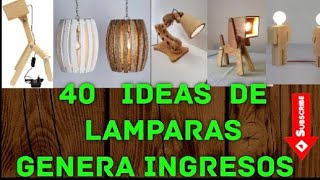 Las mejores Ideas de Lamparas en Madera que veras ideas hechas con amor! Genera Ingresos ¡