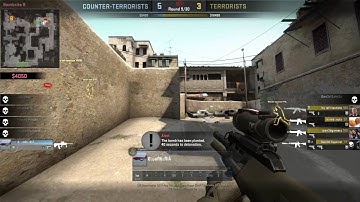 CS:GO De_Dust2 1 v 4 clutch