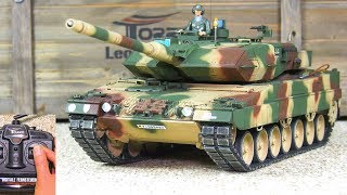 UNBOXING! NEW RC SCALE MODEL TANK LEOPARD 2A6 TORRO PRO-EDITION IR CAMOUFLAGE DESERT