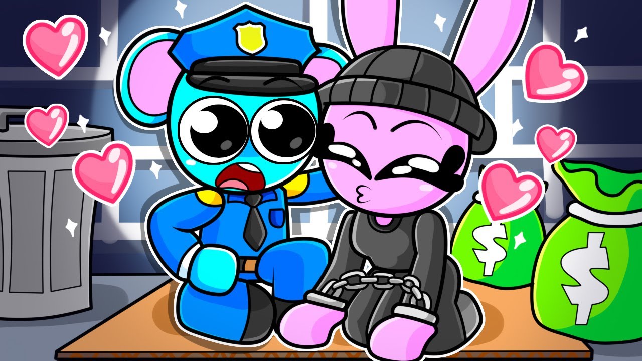 ¡Amor prohibido entre Policías y Ladrones en Roblox SNAPCHAT!